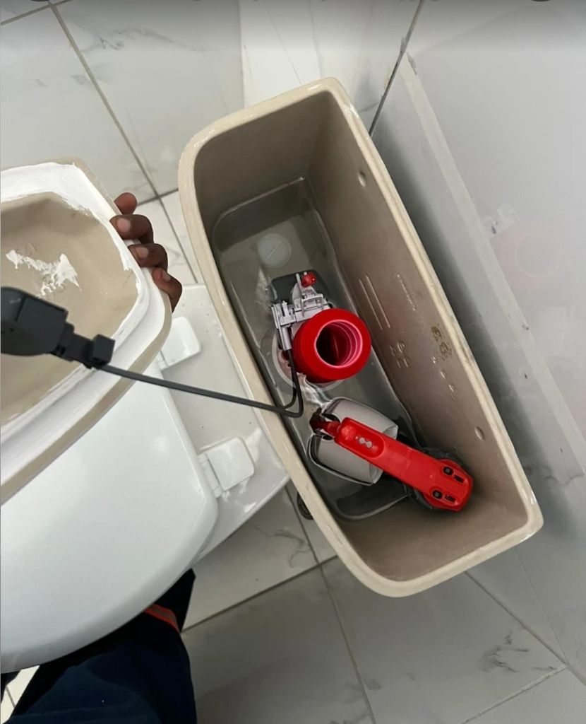 Toilet cistern mechanism repair