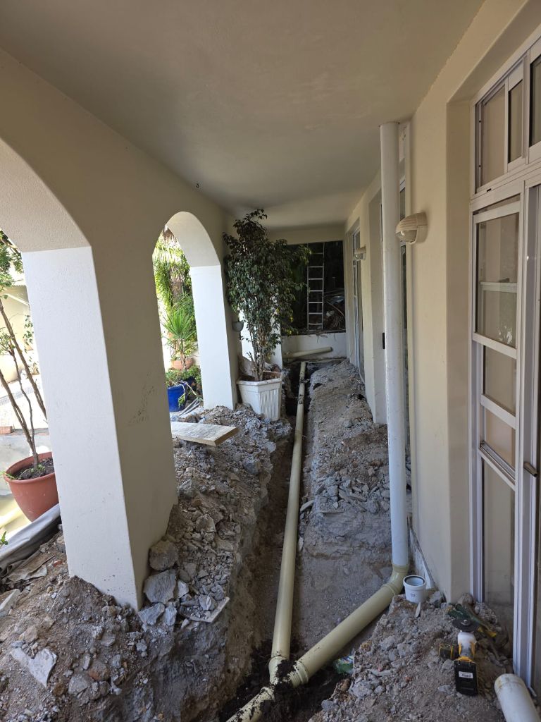 Pipe trench and replacement